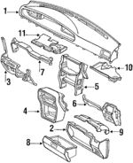 GJ216035019 - Body: Instrument Panel for Mazda: 626, MX-6 Image