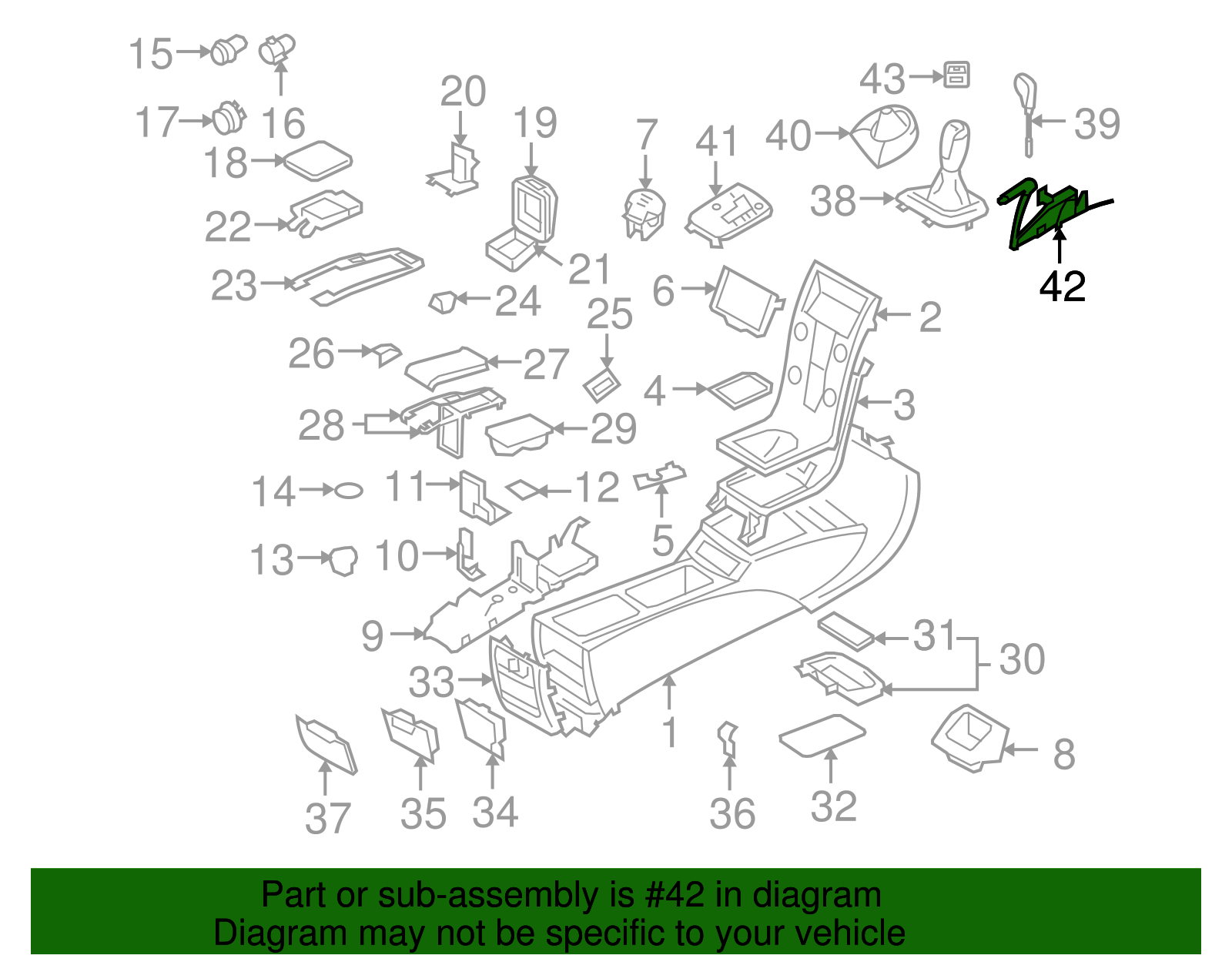 32265484 - Park Brake Handle - 2008-2011 Volvo | Volvo OEM Parts Direct