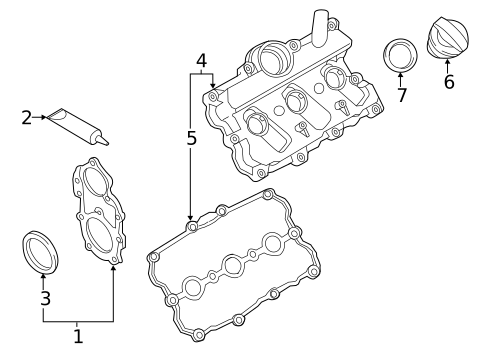 Valve & Timing Covers for 2017 Audi Q7 #0