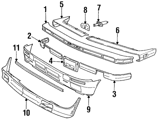 41331916987 - : Valance for BMW: 318i, 325e Image
