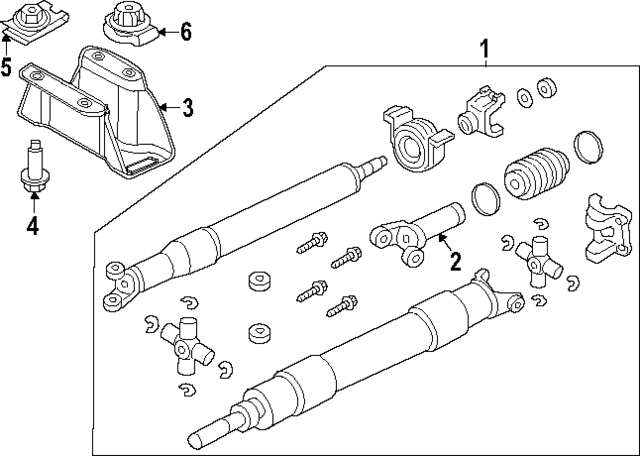 PC3Z4R602KG - Universals &amp; Rear Axle: Drive Shaft for Ford: F-350 Super Duty, F-450 Super Duty Image