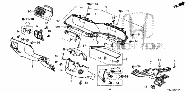 Instrument Panel Garnish (Driver Side) for 2014 Honda Accord #0