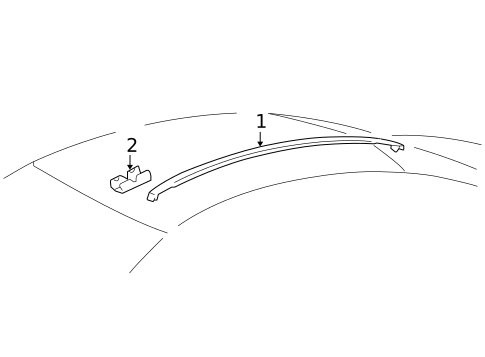 Exterior Trim - Roof for 2009 Lexus IS250 #0