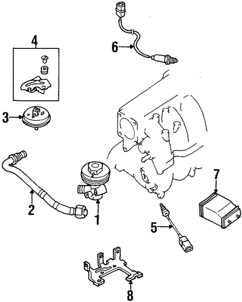 EGR System for 1998 Nissan Sentra #0