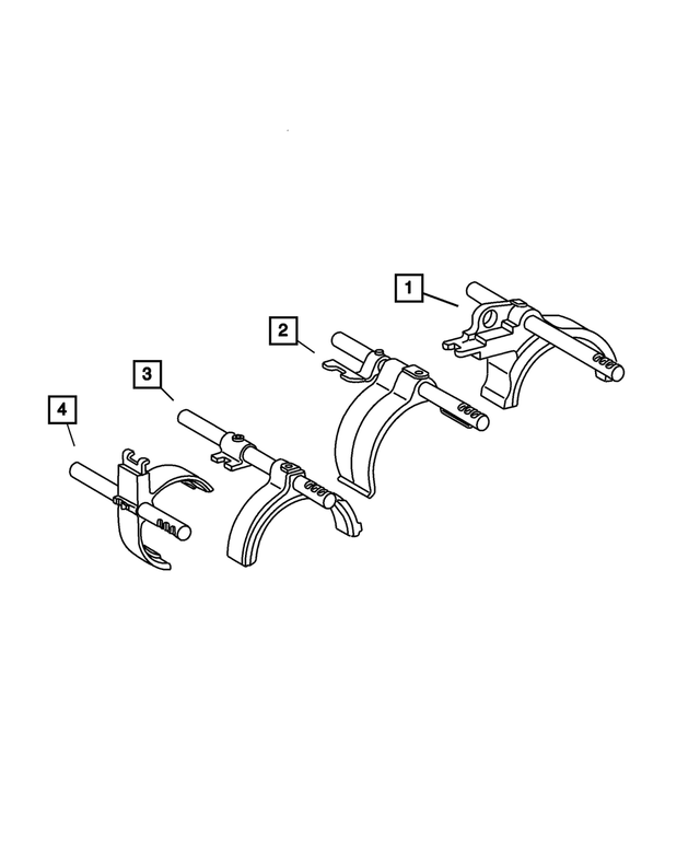 5086096AB - Getrag Manual Transaxle 5 Speed: Fifth Shift Rail for Mopar Image