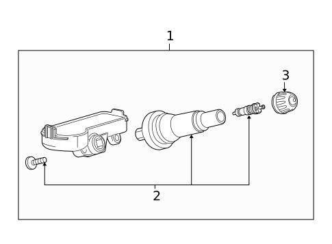 Tire Pressure Monitor Components for 2011 Chevrolet Traverse #0