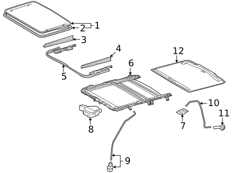 Sunroof for 2020 Lexus GX460 #0