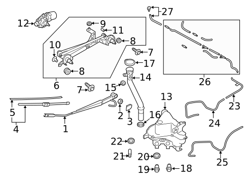 Wiper & Washer Components for 2021 Subaru Forester #0