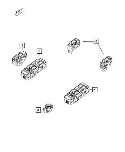 Switches for 2015 Jeep Compass #2