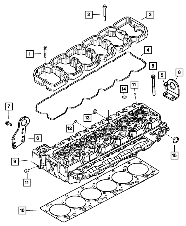 3928873 - 6.7L Turbo Diesel; Engine: Hex Flange Head Bolt, Mounting for Mopar Image