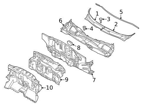 Cowl for 2009 Chevrolet Aveo5 #0