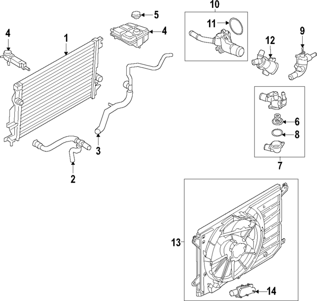 RR32 - Cooling System: Fan Relay for Ford Image