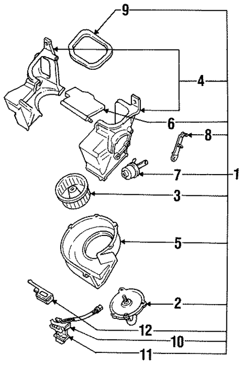 Blower for 1994 Subaru Loyale #0