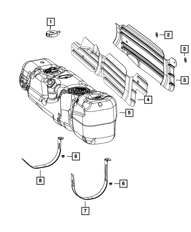 55398044AA - Fuel: Control Valve Cover for Mopar Image image