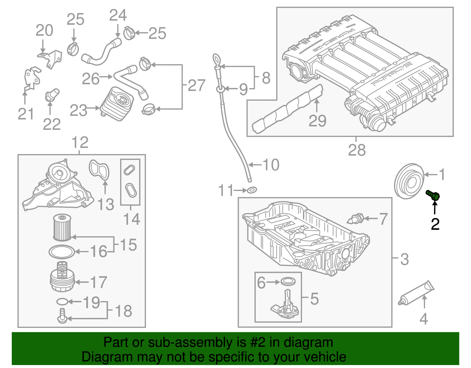 Vibration Damper Bolt - Porsche (N-911-500-01)