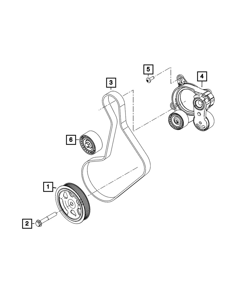 Crankshaft Damper - Mopar (68608768AA)