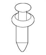 C2P5323 - Body: Sill Retainer Rivet for Jaguar Image