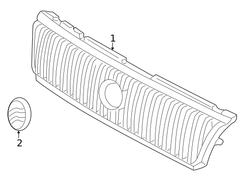 Grille & Components for 2007 Mercury Monterey #0