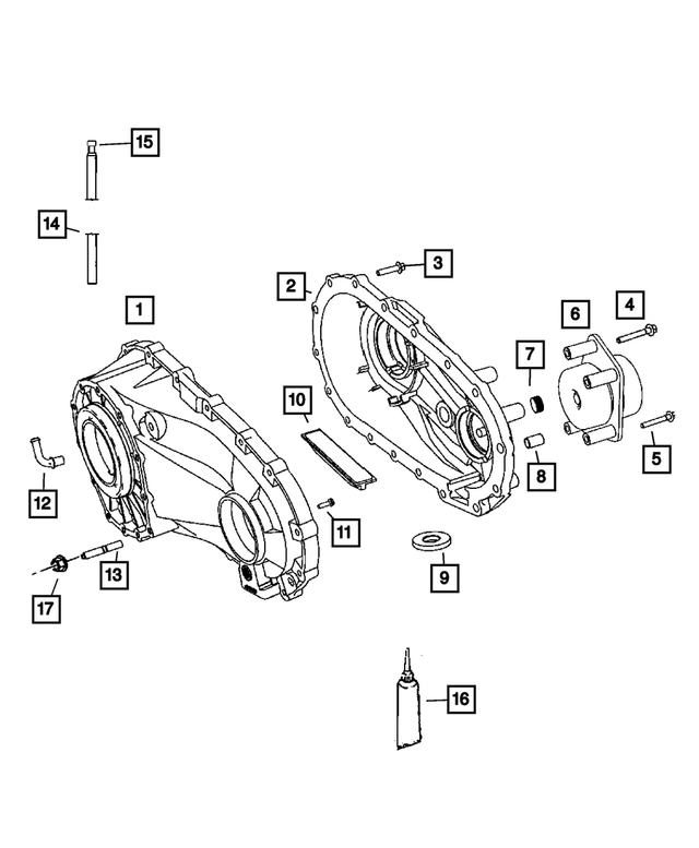 6101526 - Transfer Case Model 140 [DHZ]: Transfer Case Bolt for Mopar Image
