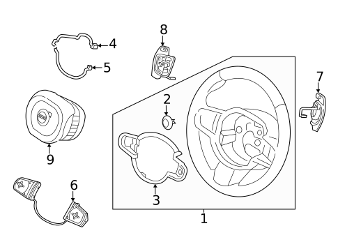 Steering Wheel & Trim for 2019 Volvo XC90 #6
