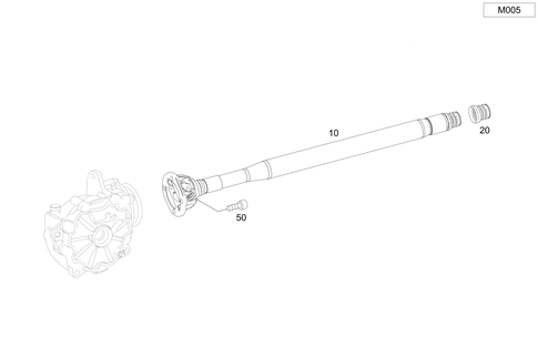 Front Axle Differential Propeller Shaft for 2018 Mercedes-Benz GLC 63 AMG&reg; S #0