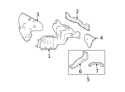 Exhaust Manifold for 2008 Hyundai Sonata #0