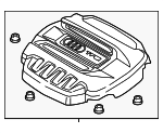 6K103925E - Engine: Engine Cover for Audi: S3, TTS Quattro Image