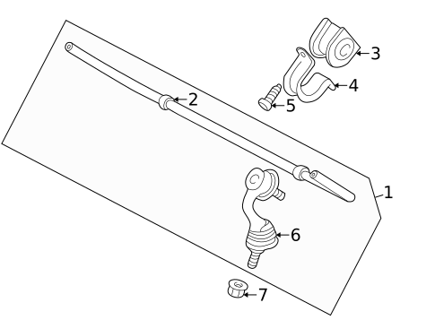 Stabilizer Bar & Components for 2008 Jaguar X-Type #1