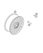 68656699AA - : Aluminum Wheel for Fiat: 500E Image