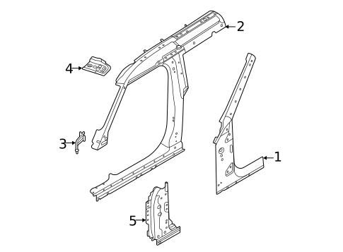 Hinge Pillar for 2021 Land Rover Defender 90 #0