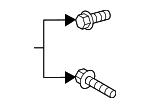 90105A0282 - Body: Lower Hinge Bolt for Toyota Image