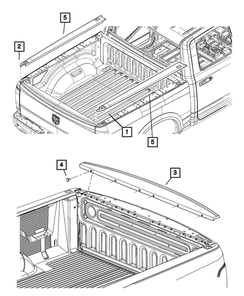 Pick-up Box and Fuel Filler Door for 2014 Ram 3500 #6
