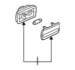34261SV1A01 - : Lamp Lens for Acura: CL, MDX, TL Image