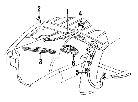 Rear Wipers for 1992 Chevrolet Caprice #0