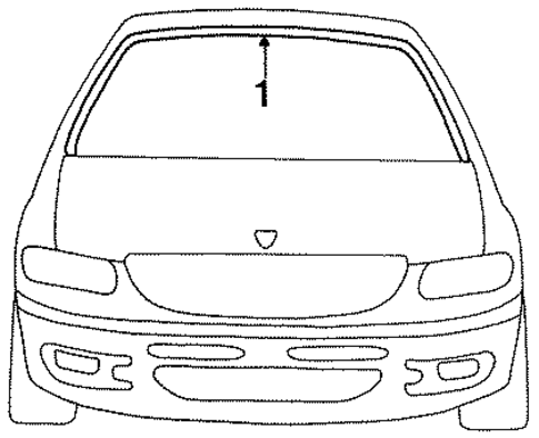 Reveal Moldings for 1997 Dodge Grand Caravan #0