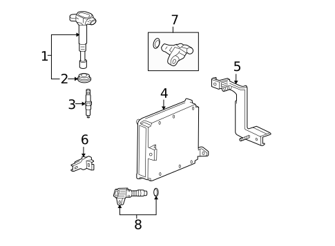 Powertrain Control for 2008 Honda Element #0