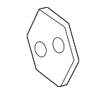 72136SEPA00 - Body: Door Lock Striker Cover for Acura Image