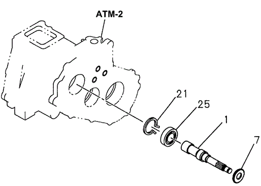 AT Transfer Gear - Input & Idle for 1997 Acura SLX #0
