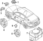 85E035382 - : Woofer for Audi: Q6 e-tron, SQ6 e-tron Image