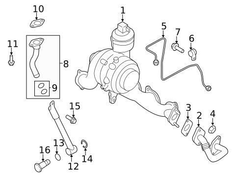 Turbocharger & Components for 2014 Volkswagen Beetle #0