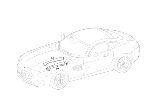 Cable Cover and Cable Ducts for 2018 Mercedes-Benz AMG GT S #0