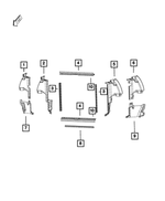 68085804AA - Cooling: Radiator Side Air Seal, Right for Mopar Image