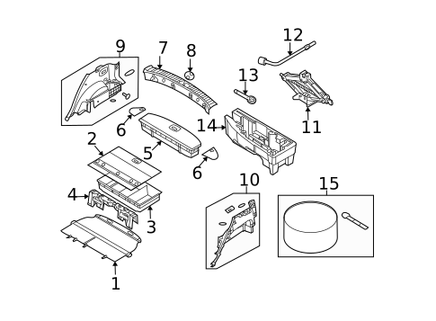 Interior Trim - Rear Body for 2009 Kia Rondo #0
