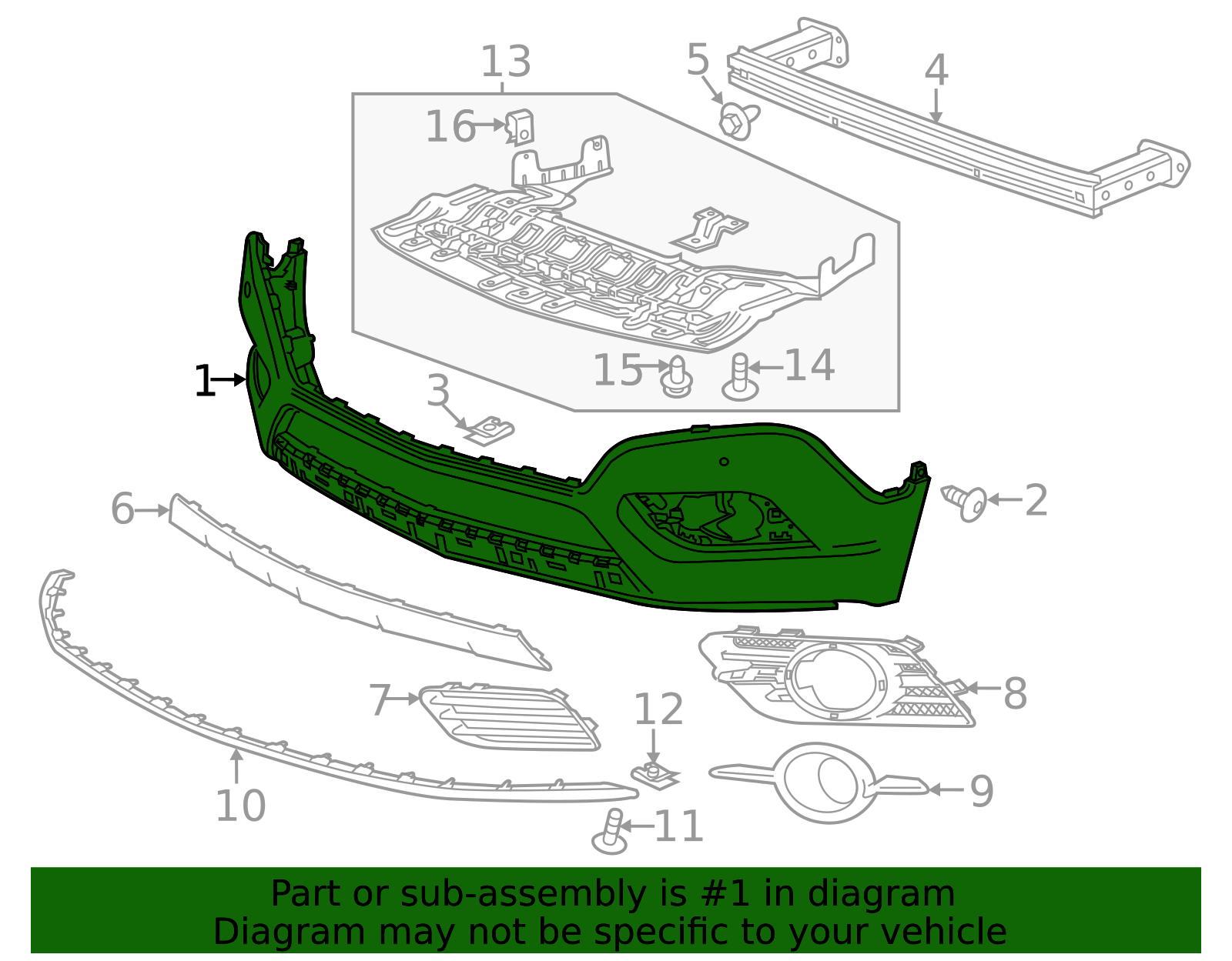 2013-2016 Buick Encore Lower Cover 42428275 | TascaParts.com