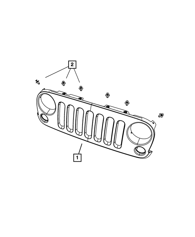 « 1GR22PR4AC – Cooling : Grille pour Mopar Image »