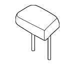 52205A53393 - Body: Headrest, Center for BMW Image