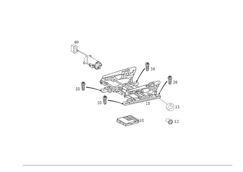 Seat Adjuster for 2001 Mercedes-Benz S55 AMG #0