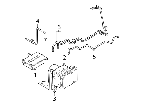 ABS Components for 2002 Dodge Stratus #1