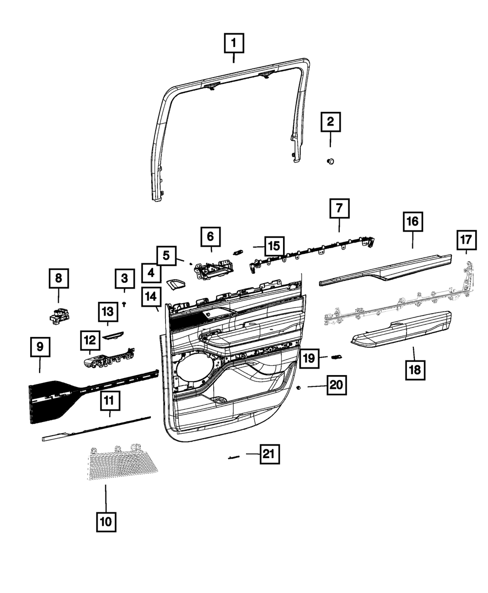 user_de72d75a ページ 7KS94TX7AA - Rear Door Trim Panel, Right 2022-2023 Jeep Grand
