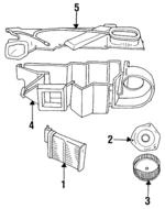 3847943 - HVAC: Heater Core for Chrysler: E Class, Executive Limousine, Executive Sedan, Laser, LeBaron, New Yorker, Town &amp; Country | Dodge: 600, Aries, Charger, Dakota, Daytona, Lancer, Omni, Rampage, Shadow Image